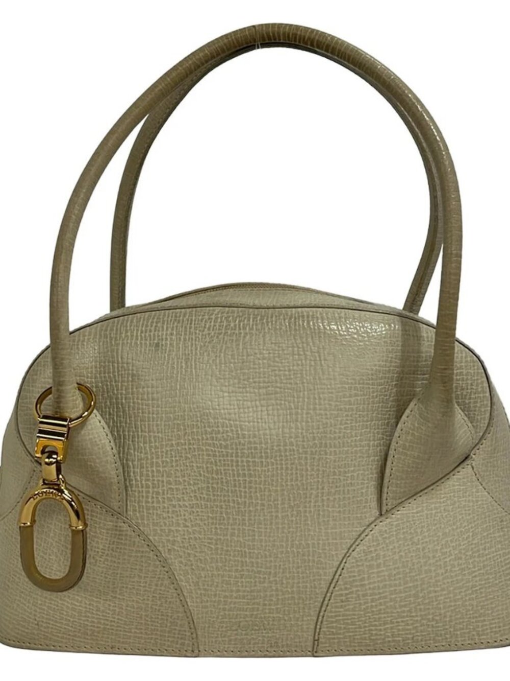LOEWE Cream Leather Shoulder Bag